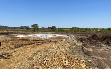 尾矿浓密机基础模板、钢筋完成